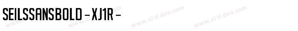 SeilssansBold-xJ1R字体转换