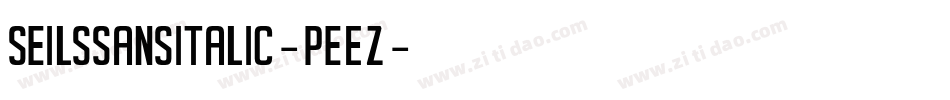 SeilssansItalic-peEZ字体转换