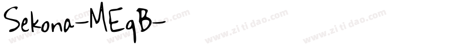 Sekona-MEqB字体转换