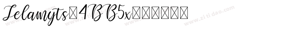 Selamyts-4BB5x字体转换 Selamyts-4BB5x字体转换