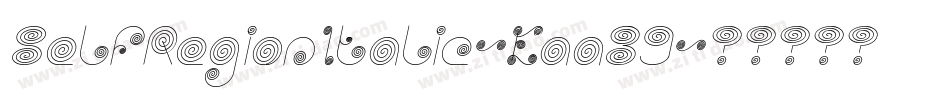 SelfRegionItalic-Eaa39字体转换