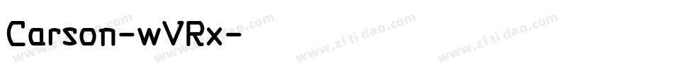 Carson-wVRx字体转换 Carson-wVRx字体转换
