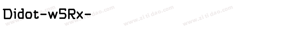 Didot-w5Rx字体转换