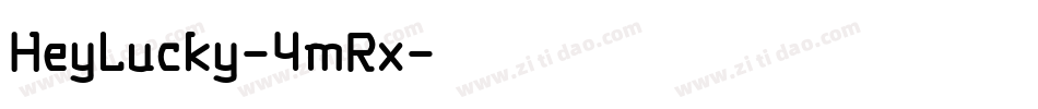HeyLucky-4mRx字体转换 HeyLucky-4mRx字体转换