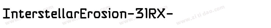 InterstellarErosion-31RX字体转换
