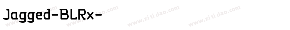 Jagged-BLRx字体转换