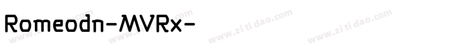Romeodn-MVRx字体转换