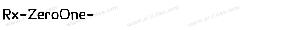 Rx-ZeroOne字体转换