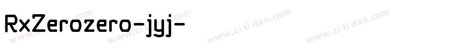 RxZerozero-jyj字体转换 RxZerozero-jyj字体转换
