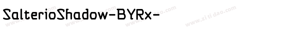 SalterioShadow-BYRx字体转换