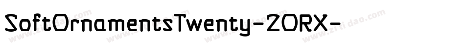 SoftOrnamentsTwenty-20RX字体转换