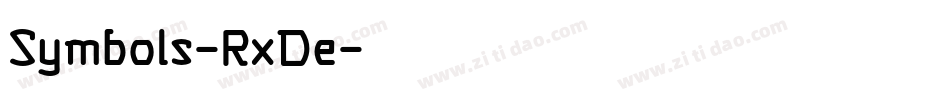 Symbols-RxDe字体转换