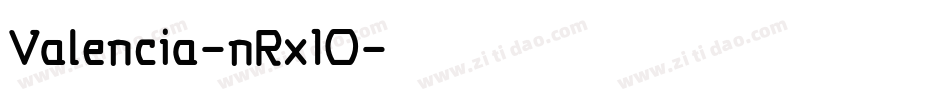 Valencia-nRx10字体转换