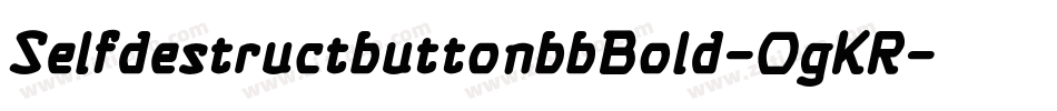 SelfdestructbuttonbbBold-0gKR字体转换