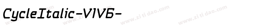 CycleItalic-V1V6字体转换