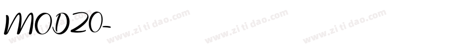 MOD20字体转换