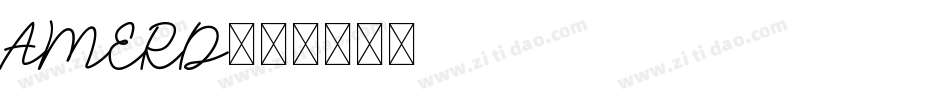 AMERD字体转换
