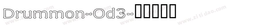 Drummon-Od3字体转换