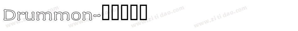 Drummon字体转换