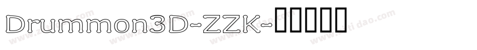 Drummon3D-ZZK字体转换