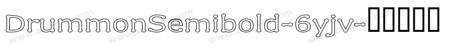 DrummonSemibold-6yjv字体转换