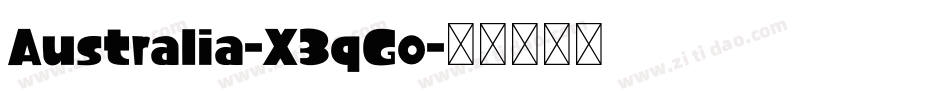 Australia-X3qGo字体转换