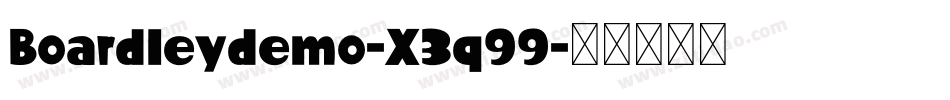 Boardleydemo-X3q99字体转换