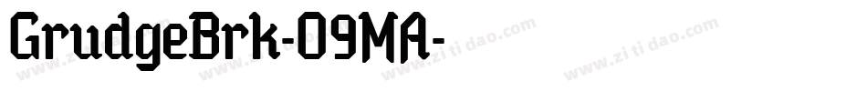 GrudgeBrk-O9MA字体转换