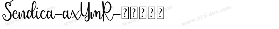 Sendica-axYmR字体转换