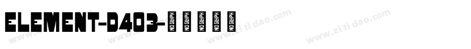 Element-D4O3字体转换