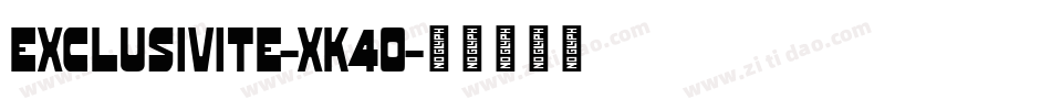 Exclusivite-xK4O字体转换 Exclusivite-xK4O字体转换