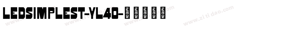 LedSimpleSt-YL4o字体转换