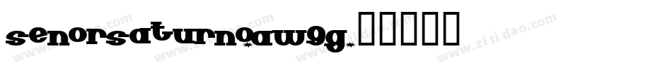 SenorSaturno-Aw9g字体转换