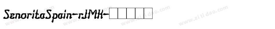 SenoritaSpain-rJMK字体转换