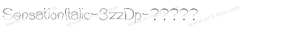 SensationItalic-3zzDp字体转换