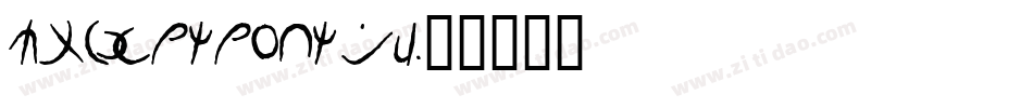 MyLeftFont-71vR字体转换