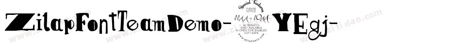 ZilapFontTeamDemo-9YEgj字体转换