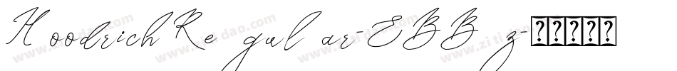 HoodrichRegular-EBBz字体转换