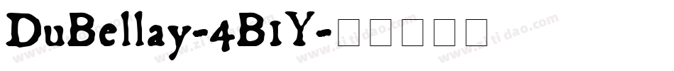 DuBellay-4B1Y字体转换