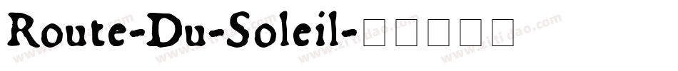 Route-Du-Soleil字体转换