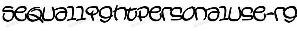 Sequallightpersonaluse-rg3yL字体转换