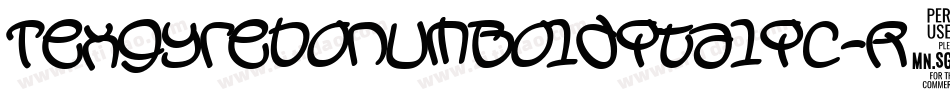 TexgyrebonumBolditalic-R3yl字体转换