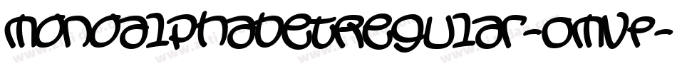 MonoalphabetRegular-OMvP字体转换