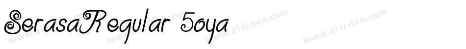 SerasaRegular-5oya字体转换