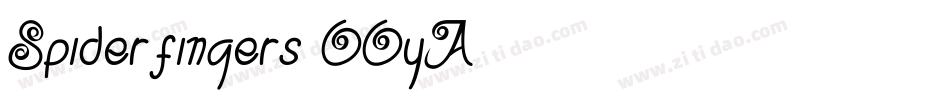 Spiderfingers-OOyA字体转换