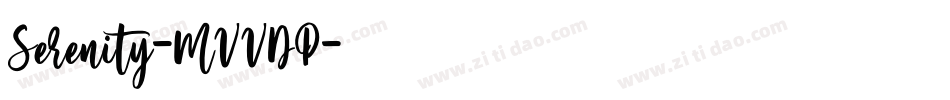 Serenity-MVVDP字体转换