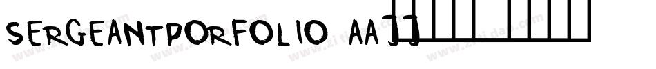 SergeantPorfolio-aaJJ字体转换