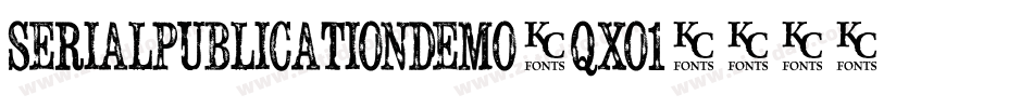 Serialpublicationdemo-qxo1字体转换