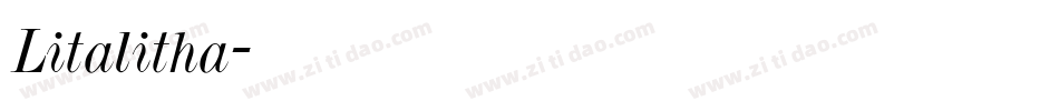 Litalitha字体转换