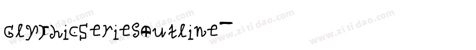 GlyphicSeriesOutline字体转换